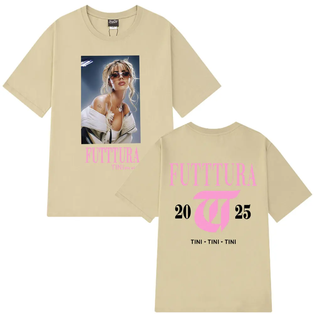 المغني تيني ستوسيل ألبوم فوديراخرا 2025 ميرش تي شيرت الرجال النساء موضة تيز القطن عادية الهيب هوب المتضخم تي شيرت الشارع الشهير