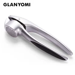 Professional Zinc Alloy Garlic Press, Soft-Handled Garlic Mincer Crusher - Kitchen Tools
