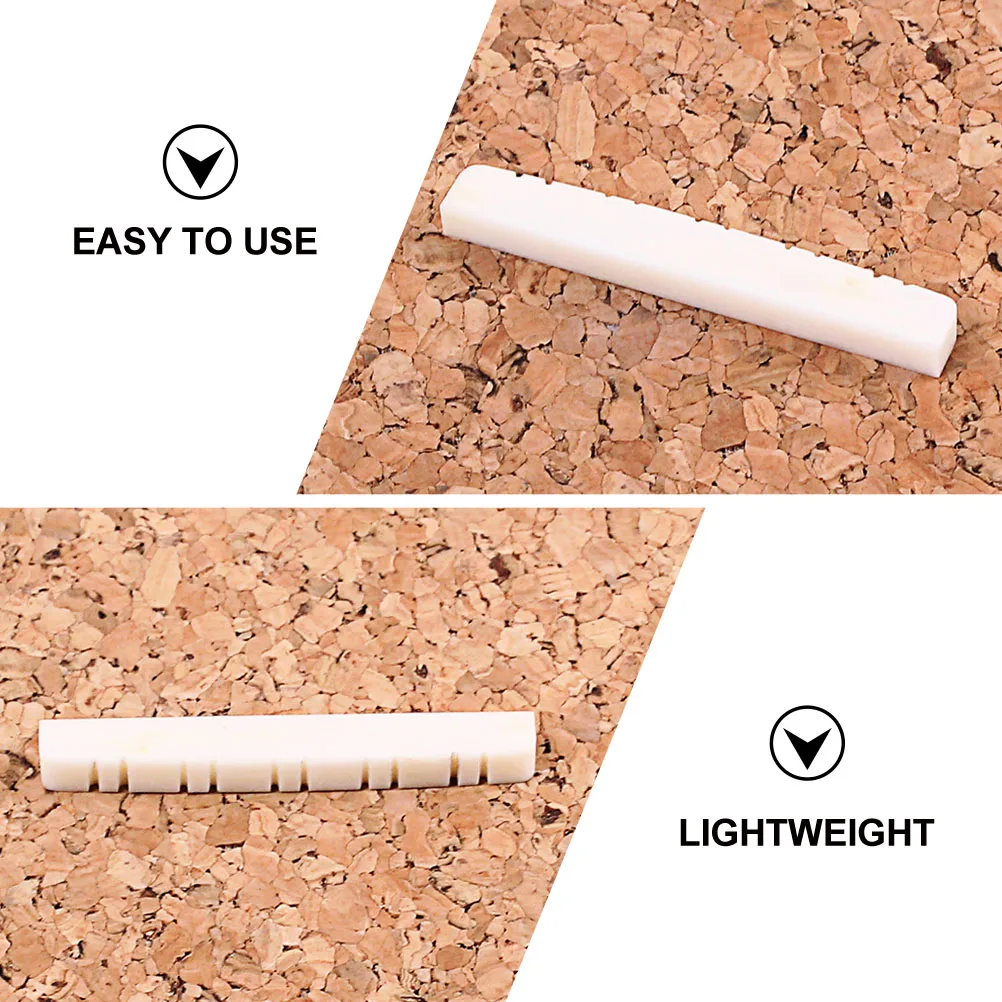 

10 String Electric Guitar Pillow Nut Replacement Musical Instrument Parts Beef Bone and Saddle