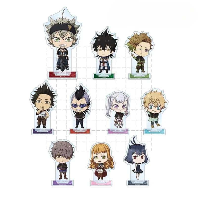 

Game Finral Mimosa Gauche Yuno Noelle Acrylic Stand Doll Anime Yami Sukehiro Mini Figure Model Plate Cosplay Toy Gift