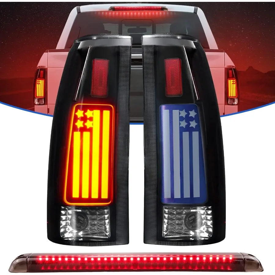 

Светодиодные задние фонари с высоким креплением стоп-сигнала для Chevrolet и GMC C K 1500 2500 Suburban 19921999 Tahoe 19951999 Yukon 19921999