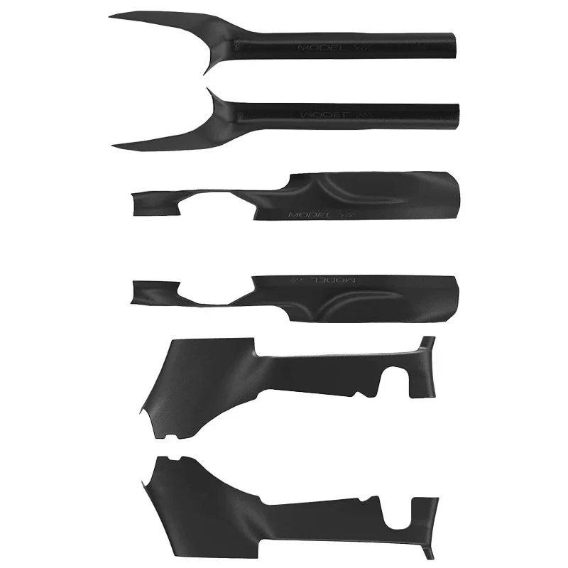 2 6 PCS For Tesla Model YL 2026 TPE Front Rear Door Sill Protector Threshold Strip Waterproof Anti-kick Guard Panel Accessorie