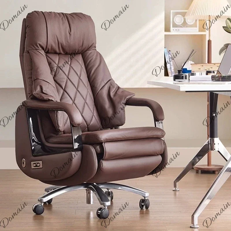 VFR Electric Executive Office Seating Top Leather Ventilation Heating Massage Work Furnish Zero-Gravity Recline Rest Furnishing