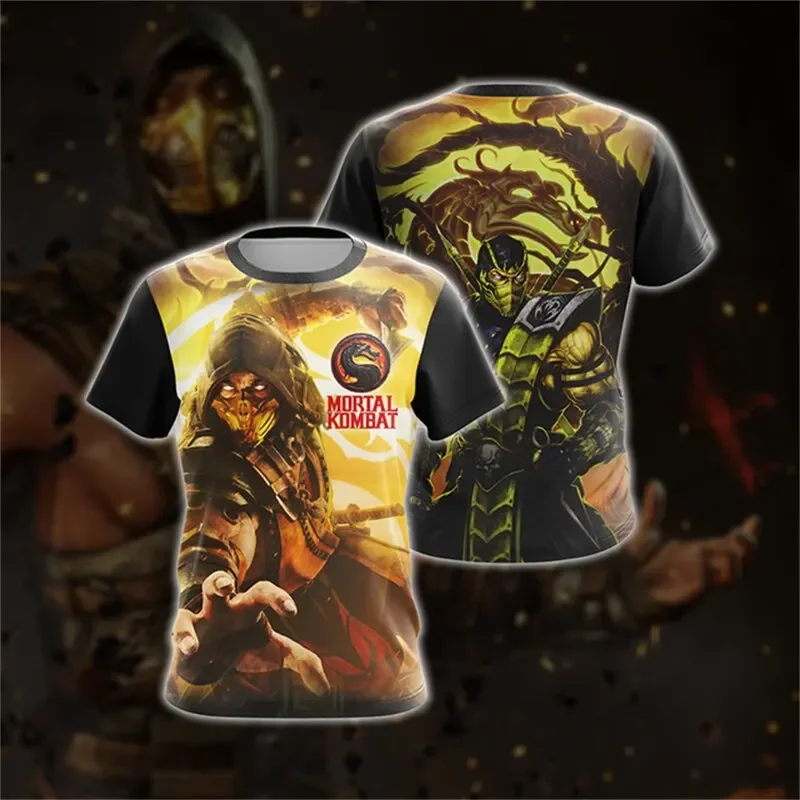 Mortal Kombat T-Shirts Game 3D Print Streetwear Men Women Casual Fashion Oversized Short Sleeve T Shirt Kids Tees Tops Clothing