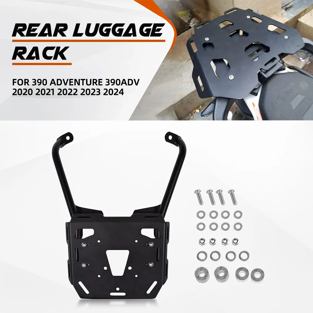 For 390 ADVENTURE 390Adv 2020 2021 2022 2023 2024 Rear Rack Luggage Shelf Bracket Tailbox Support Holder Motorcycle Accessories