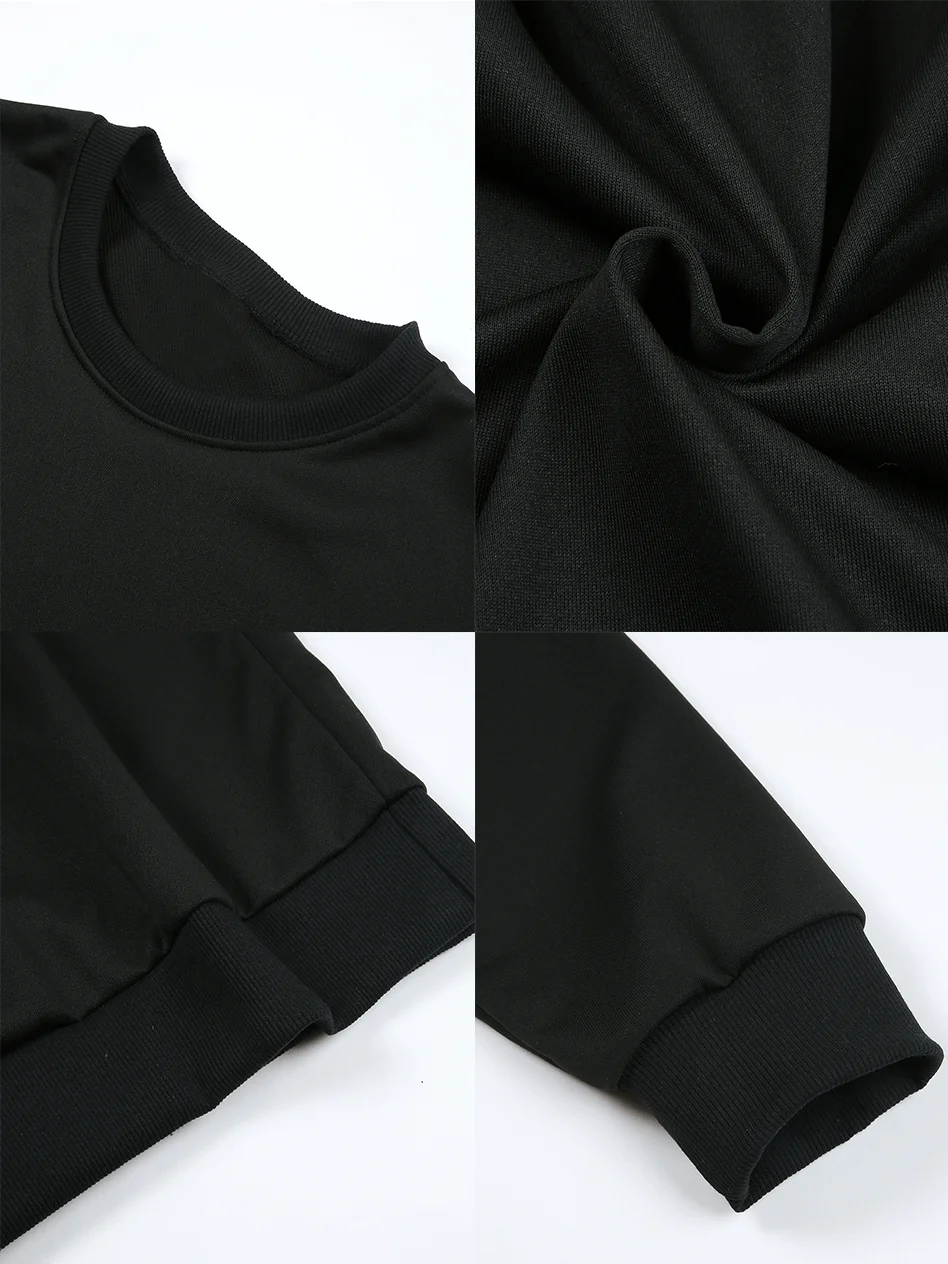 سويت شيرت كاجوال بطبعة جرافيك للرجال - تصميم قناع "TRUST NOBODY"، فضفاض بأكمام طويلة ورقبة دائرية #6