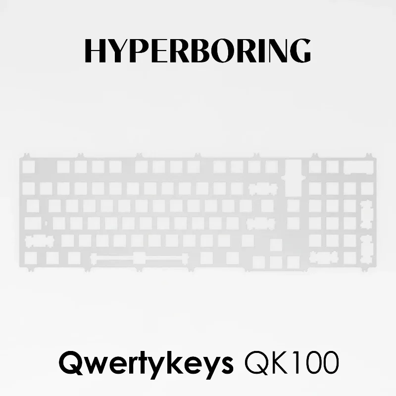 Qwertykeys QK100 Keyboard Positioning Board Customization PC POM FR4 Copper Mechanical Keyboard Positioning Board Accessories