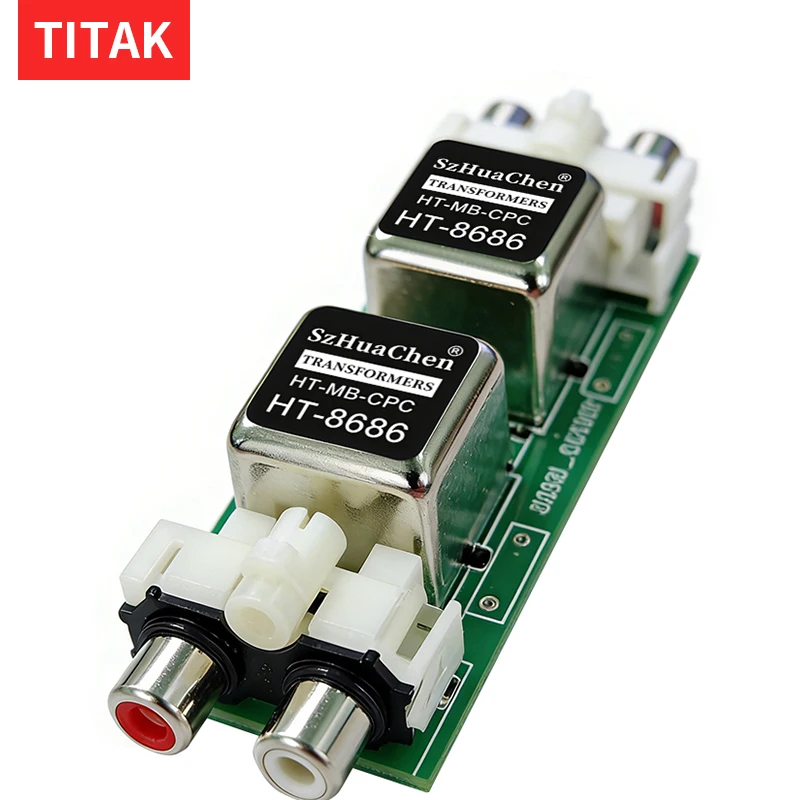 RCA Dual Channel Audio Isolator Noise Filter Ground Loop Hum Eliminator for Car Audio and Home Theater Speakers
