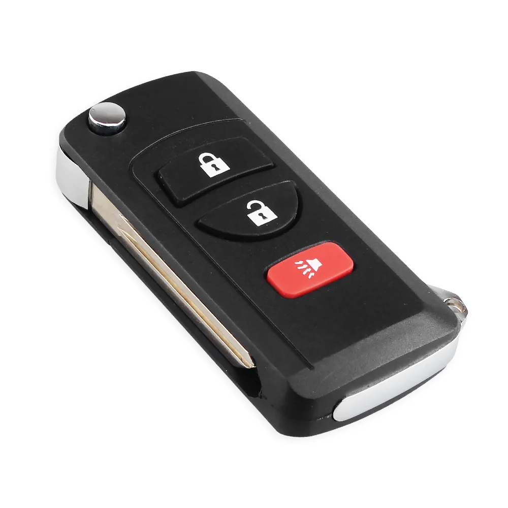 KEYYOU Modified Flip Remote Car Key Shell Case Fob For NISSAN Pathfinder Titan Versa Maxima Frontier Xterra Murano INFINITI