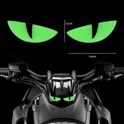 Motorcycle Sticker Headlights Decal Night Luminous Evil Eyes Shape Body Helmet Accessories for HONDA SUZUKI Vespa