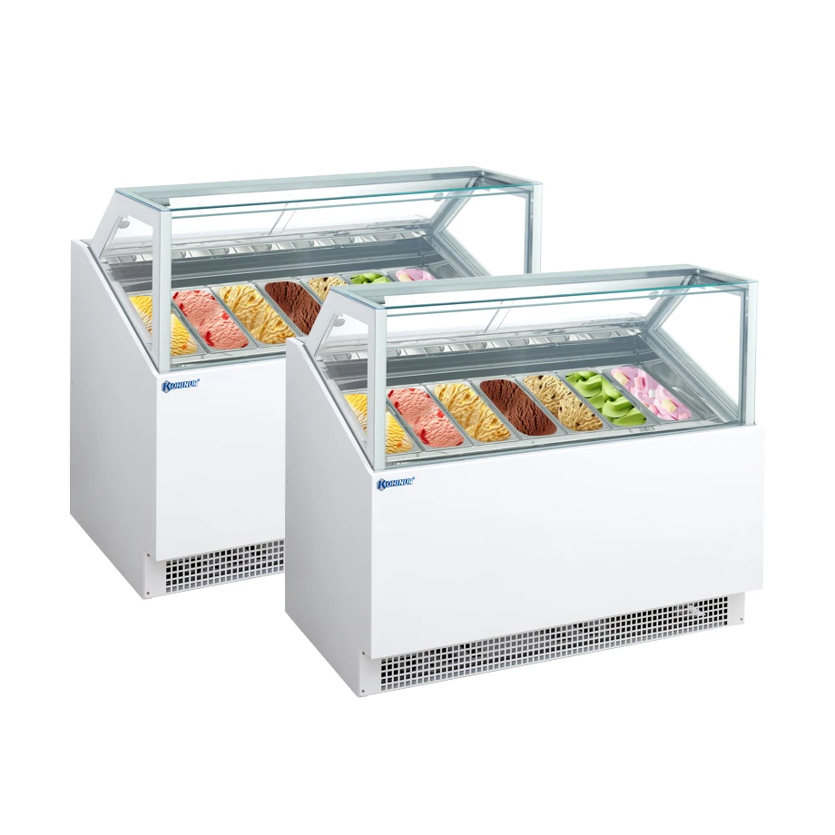 Showcase Of Ice Cream Commercial Refrigerator Cake Display Freezer