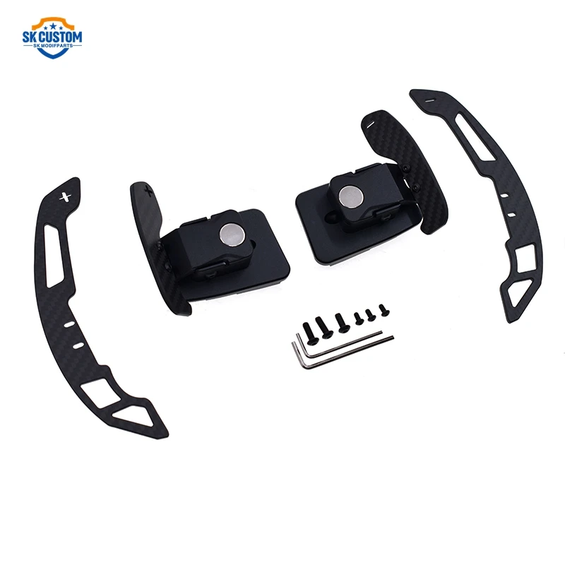 Carbon Fiber Magnet Paddle Shifters For Jaguar XFL XEL E-PACE F-TYPE Land Rover Discover 2017 To 2022