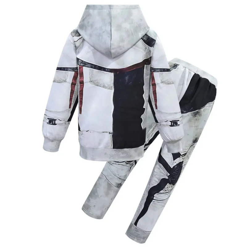 Kinderkleding Nakomelingen 3 Carlos Cosplay Kostuum Voor Kinderen Zentai Grappige Feestkleding Met Handschoenen Sweatshirt Met Capuchon