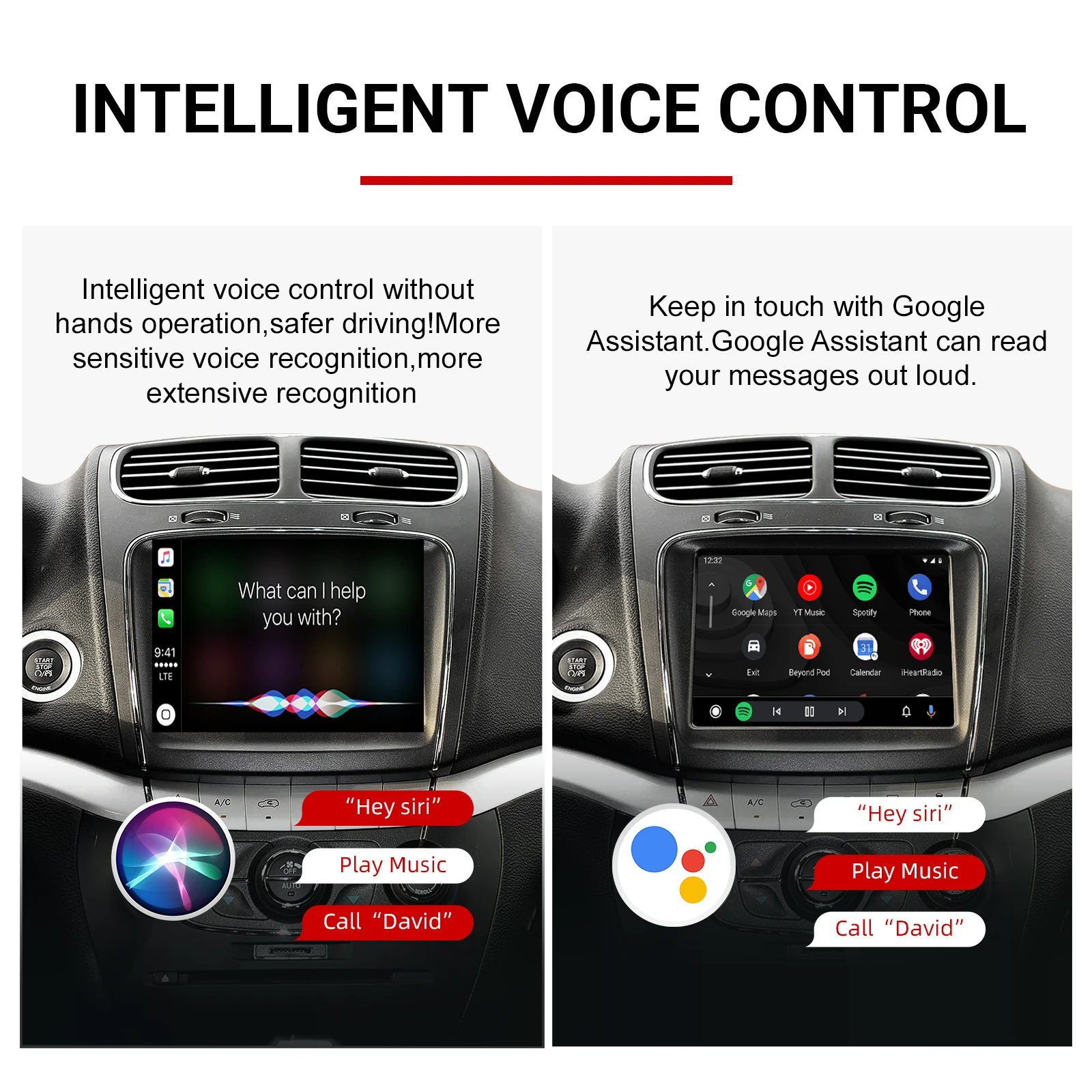 Ezonetronics Wireless CarPlay Android Auto retrofit kit decoder box for 2013-2016 Dodge Challenger Journey