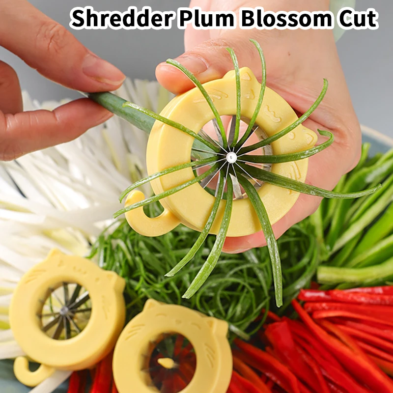 

Green Onion Easy Slicer Shredder Plum Blossom Cut Green Onion Wire Drawing Superfine Vegetable Shredder Kitchens Accessories