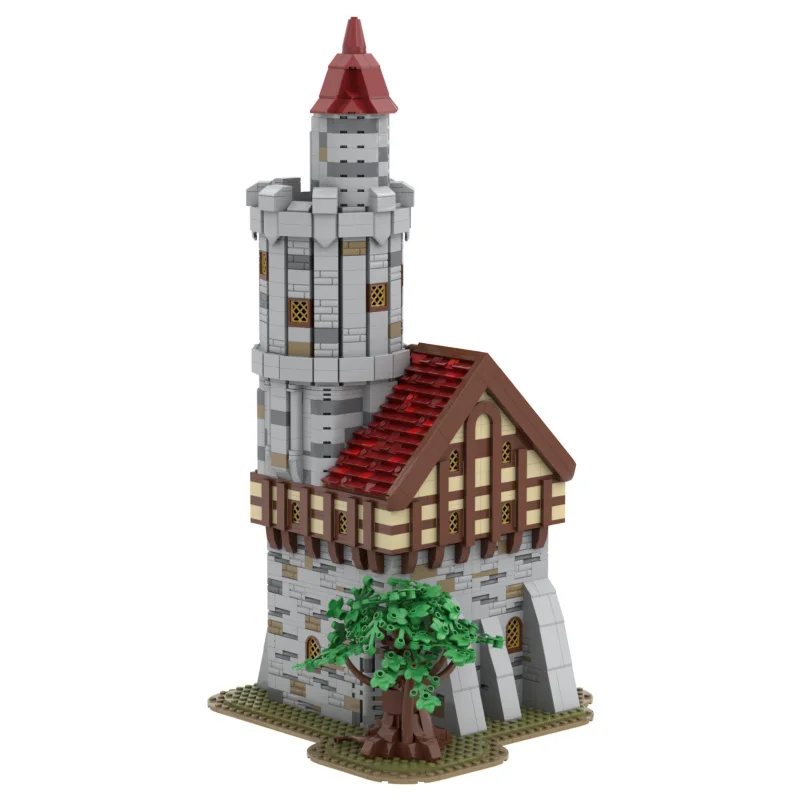 2890개 중세 요새 모델 모크 빌딩 블록 럭셔리 타워 모듈형 DIY 세트 조립 블록 장난감 크리스마스 선물 어린이용
