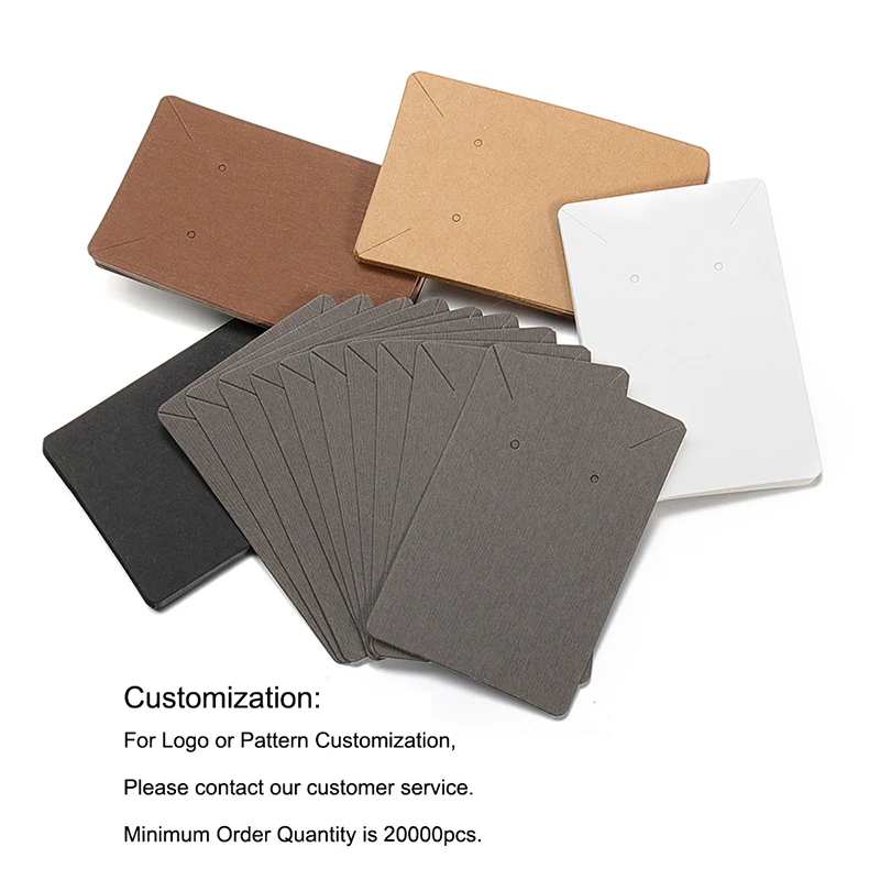 50pcs/lot Earrings Necklaces Square Display Cards for Jewelry Boxed Product Packaging Self-Seal Bags for DIY Jewelry 6x9cm