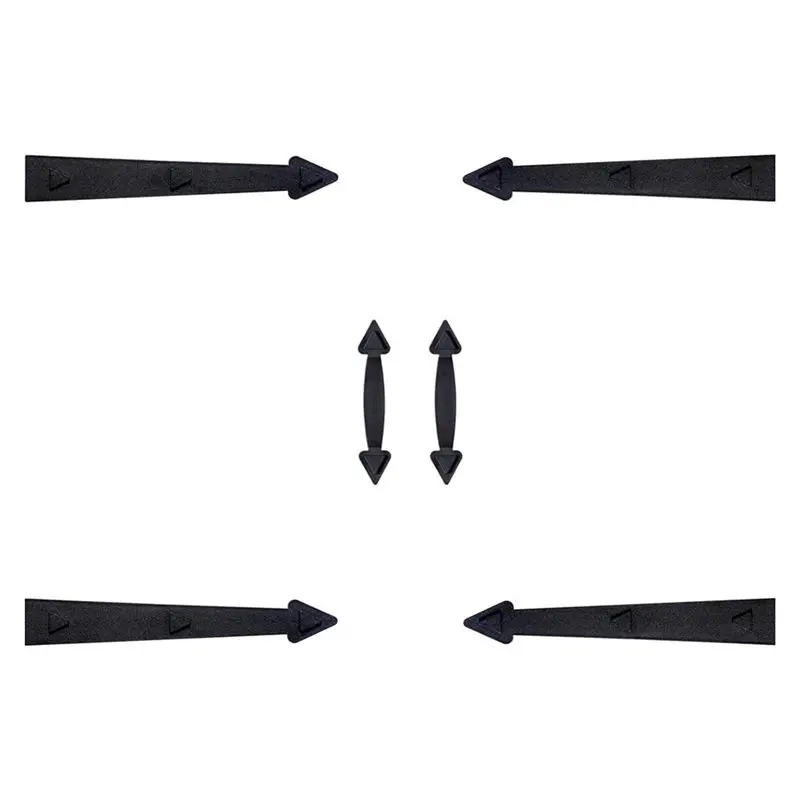 FLYY-Magnetisches dekoratives Garagentor-Hardware-Set – Enthält 6 Stück künstliche Scharniere und Griffe – Detail 4