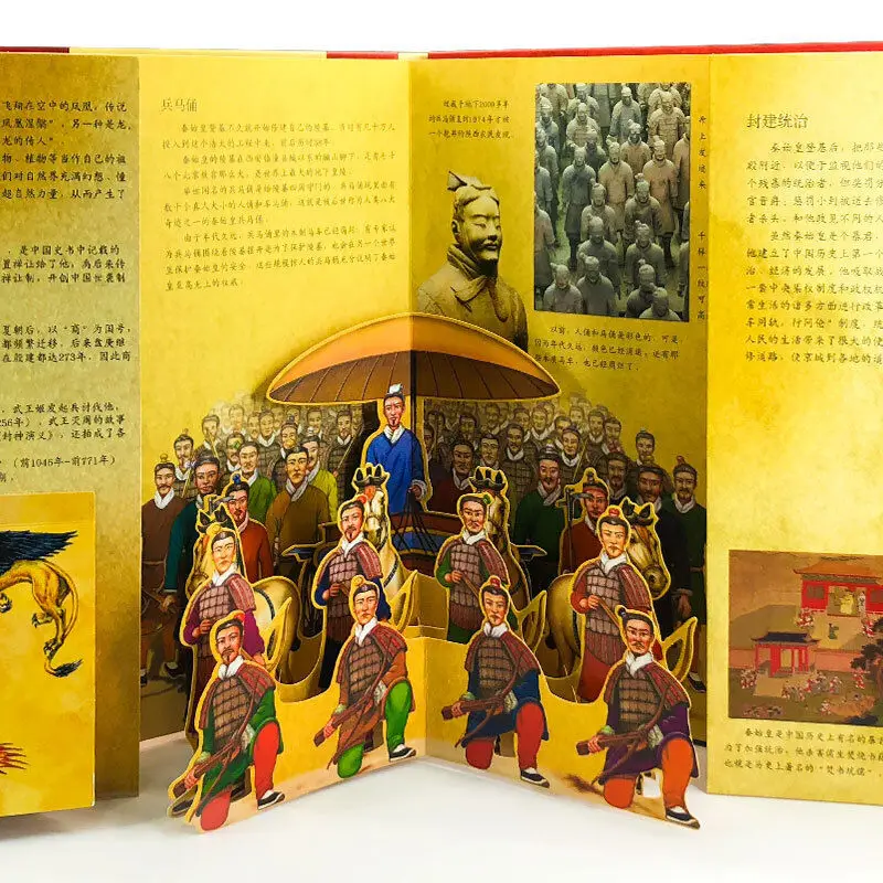 Discover China 3D Stereoscopic Book Ancient Chinese History, Map, Brief History Early Education Cognition Book