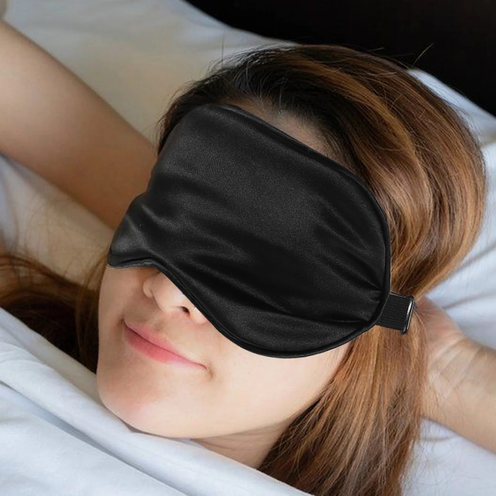 2 Pcs Silk Eye Sleep Mask Double-sided Simulated Blinder Sleeping Masks for Women