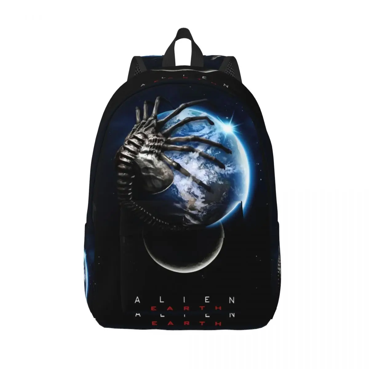 

Aliens Earth 2025 New Movie Teenage Backpack Lightweight School Business Horror Gothic Daypack for Men Women Laptop Shoulder Bag