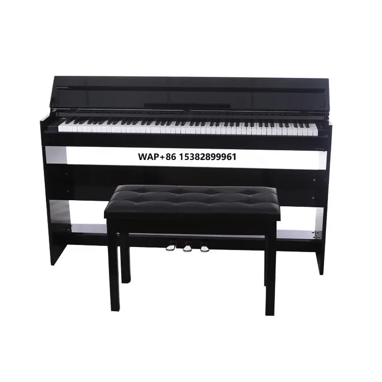 

High Quality Digital Upright Piano 88 Keys Weighted Hammer Iron Solid Wood Soundboard 600 Rhythms