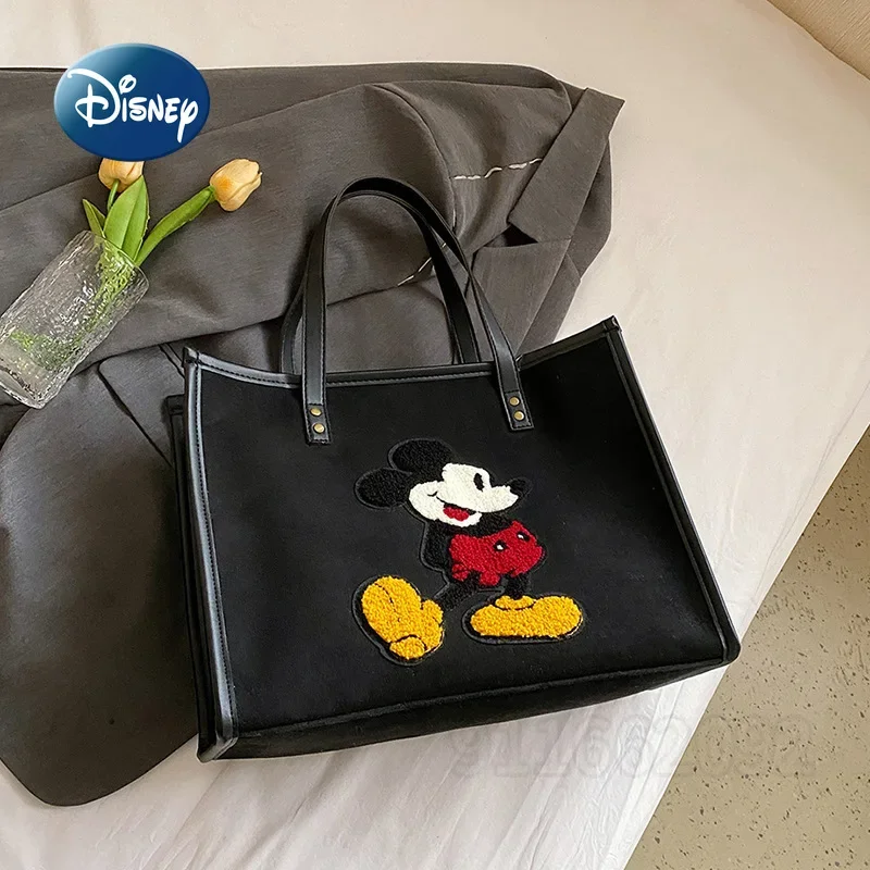 Disney Mickey New Women's Handbag Cartoon Women's Shoulder Bag Luxury Brand Women's Tote Bag Large Capacity High Quality