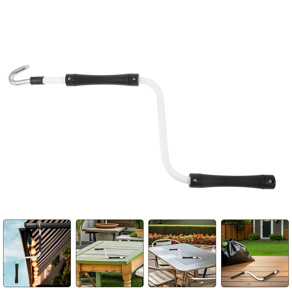 Awning Crank Handle Manual Operation Ergonomic Portable For Rv Patio Garden Canopy Shading Rain Outdoor Retractable