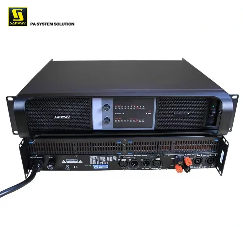 SA-14K 14000W Dual Channel Sanway Class TD PA ซับวูฟเฟอร์เบสเครื่องขยายเสียง