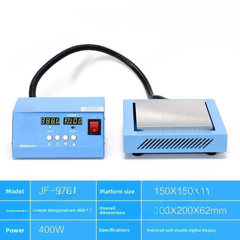 JF976C Split Platform Preheating Screen Unit Heating 200X300Mm Led Lamp Bead Repair Station 110/220V