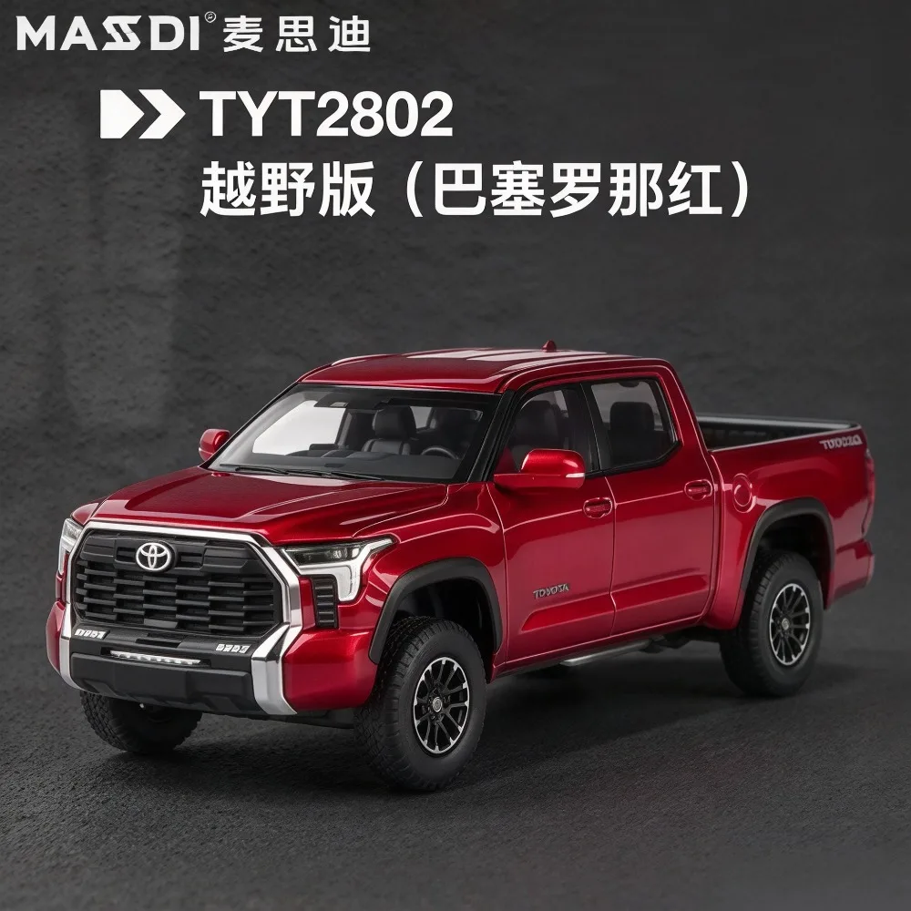 Masdi 1/64 Scale Toyota 2022 Tundra Pickup Full-size Mitsubishi EVO 10 Alloy Car Model Miniature Diecast Collection Hobby Toys