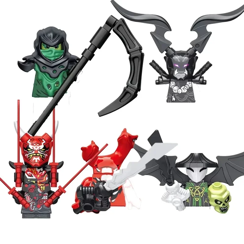 

Ninja Cartoon Figure Bricks Morro Oni Omega Mini Building Blocks Assemble Model Doll Kids Boy Toys Birthday Gifts