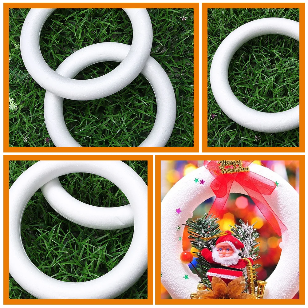 Foam Ring DIY Craft Crafts Supplies Blank Design Foams Circle Model for Fancy Decoration