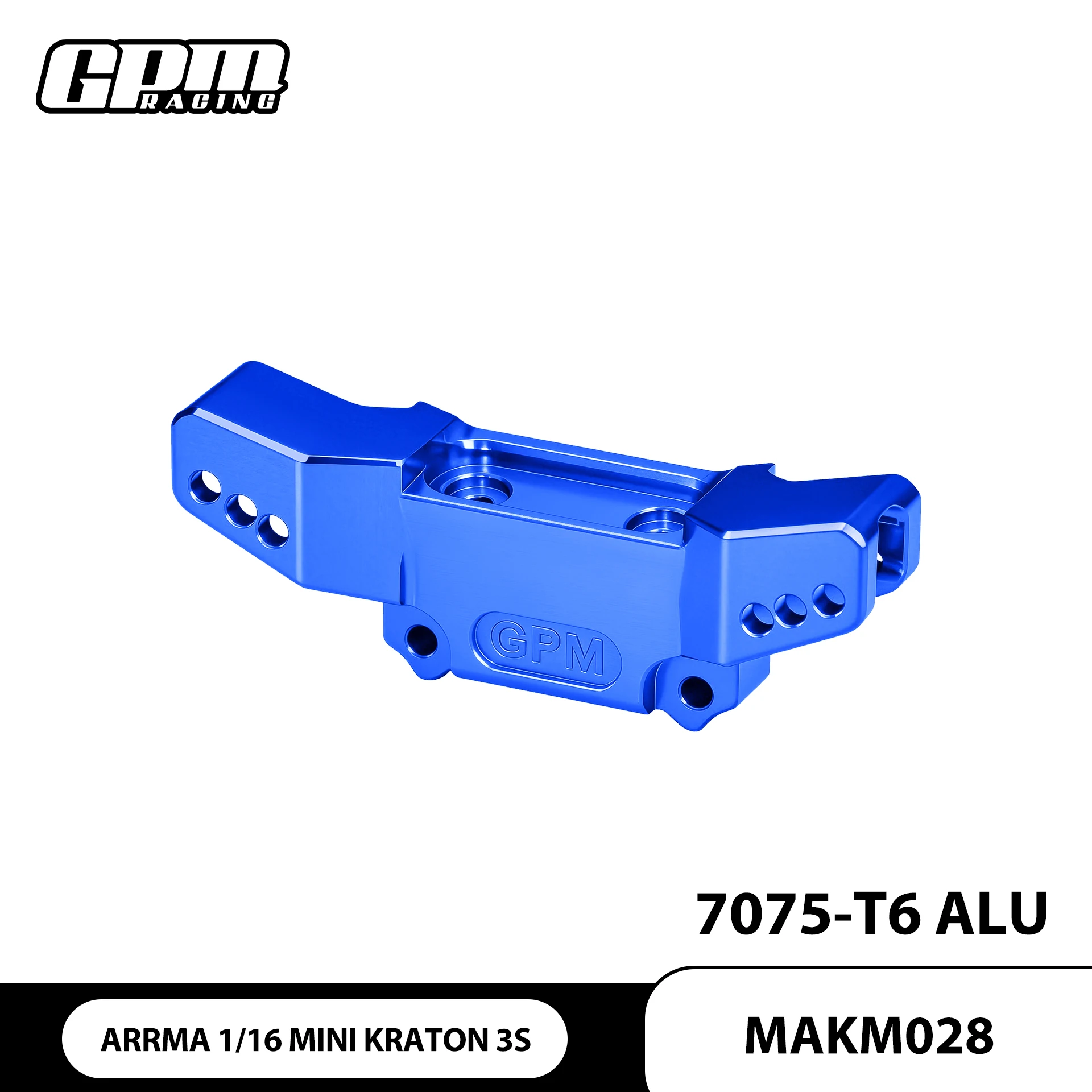 

GPM 7075-T6 ALLOY FRONT SHOCK TOWER For ARRMA 1/16 MINI KRATON 3S DSC 4X4 RTR Brushless Speed Truck-ARA2508S