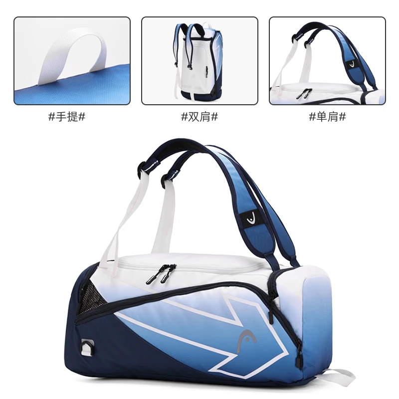 Mochila de viaje impermeable para hombre y mujer, bolso de mano con compartimento para zapatos, bolsa de gimnasio deportiva, bolsa de equipaje de