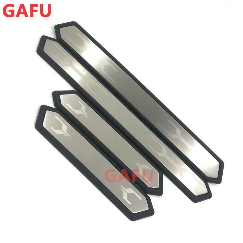 

for Toyota RAV4 Xa50 2019 2020 2021 2022 Auto Door Sill Plate Trim Stainless Steel Threshold Kick Pedal Scuff Sticker