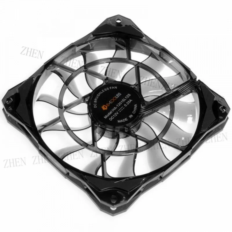 Y Y 120mm Slim Computer Case Cooling Fan 12015 15mm Thickness 53.6CFM PWM  Cooler
