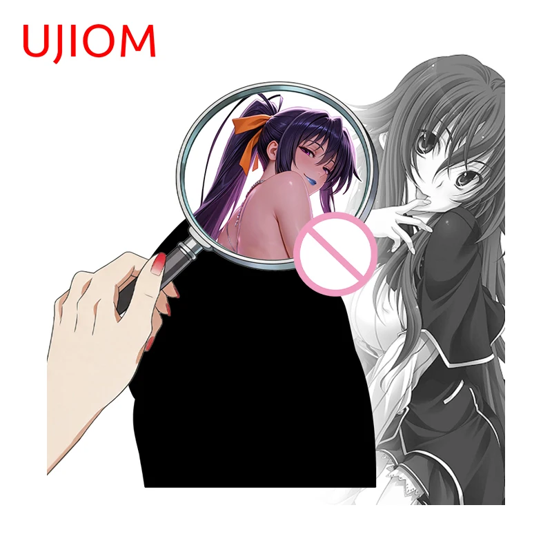 UJIOM Himejima Akeno Haytai Posture Wall Sticker Enchanting Attractive Customizable Decal Suitable For Kitchen Cupboard Decor