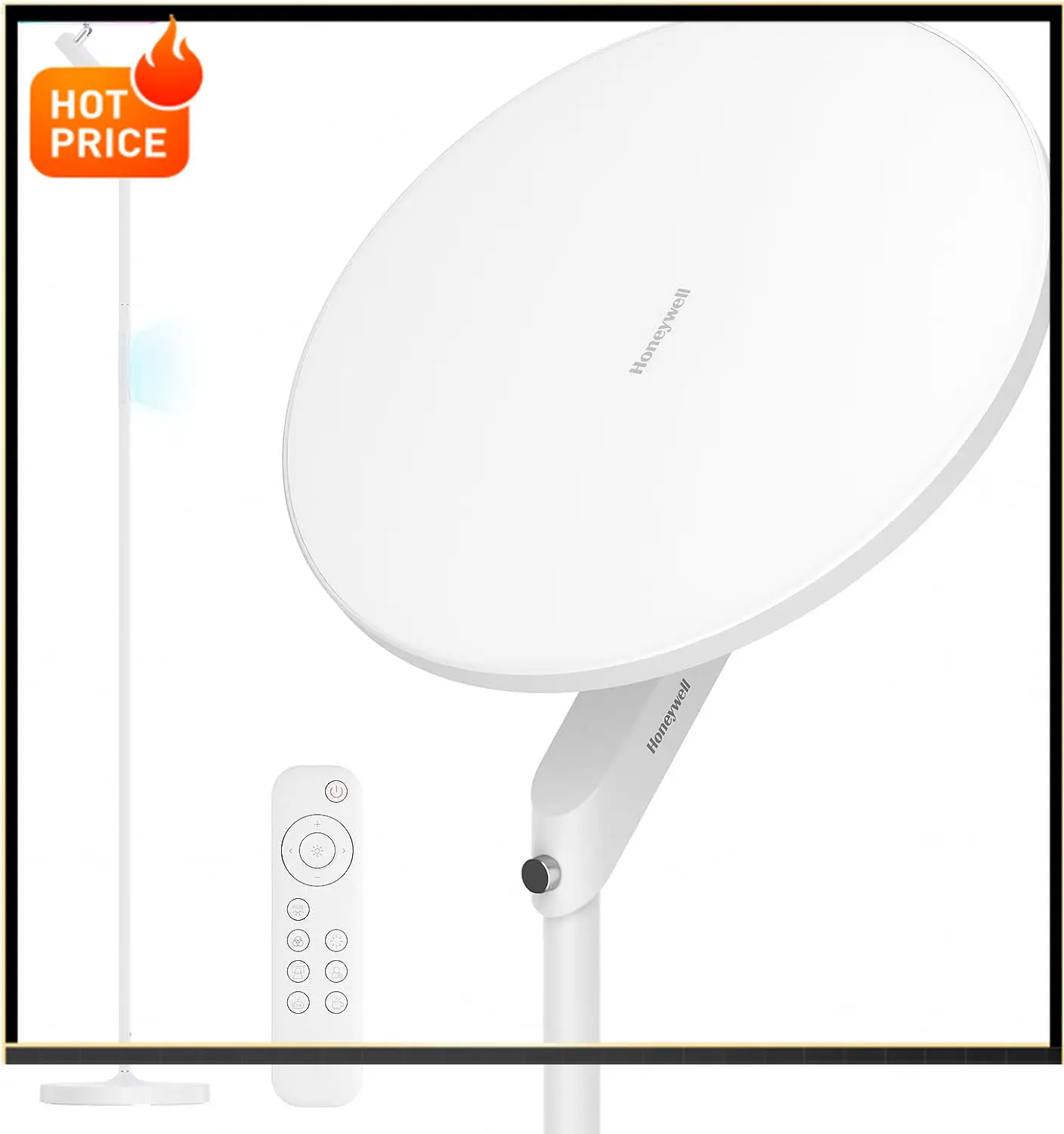 

BestsellerHoneywell 3000LM LED Floor Lamp, Torchiere Floor Lamps with Remote Control, F2 Sunturalux™ 40W Eye-Caring Reading Ligh