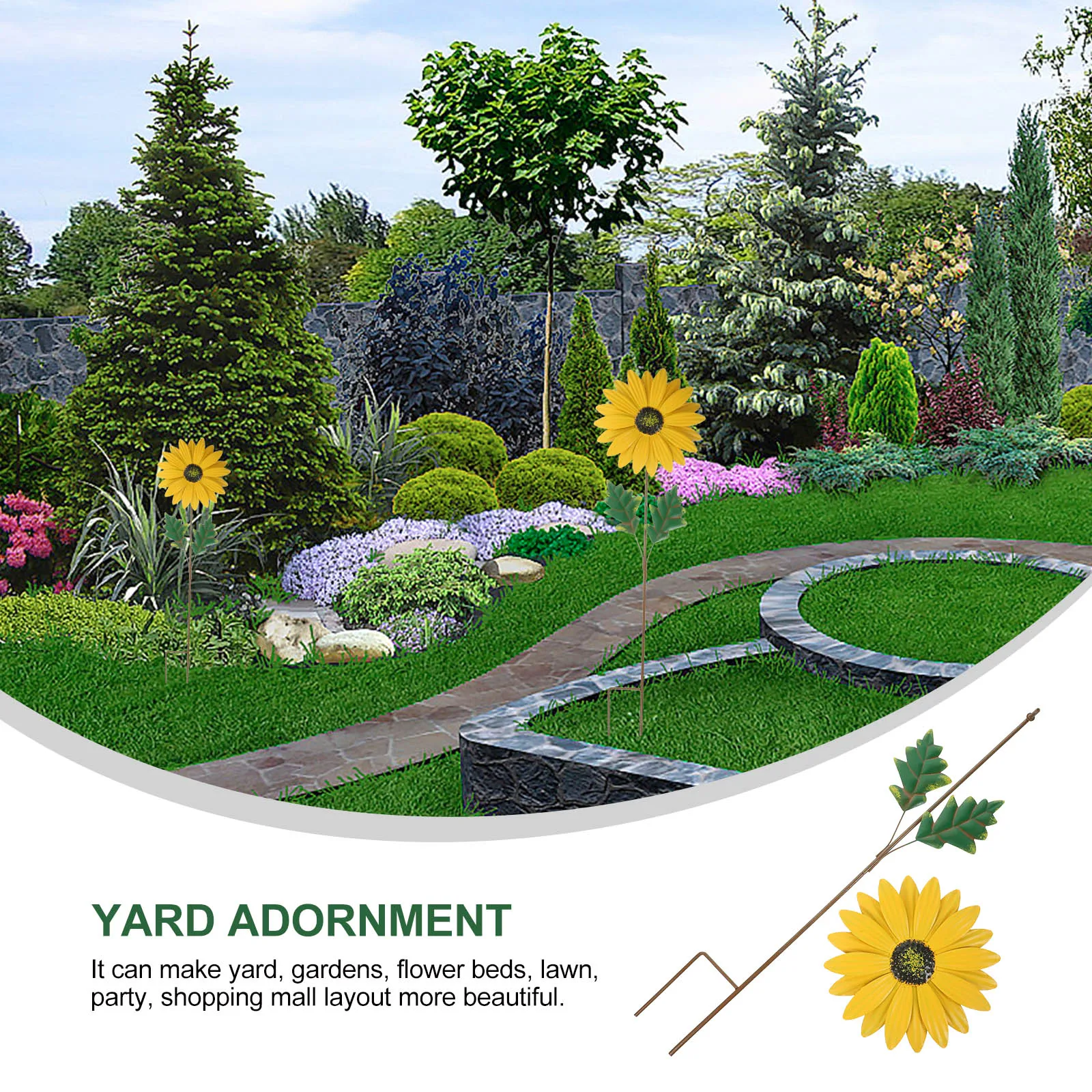 

Plant Lawn Decoration Flower Arrangement Decorations Iron Outdoor Pot Ornaments