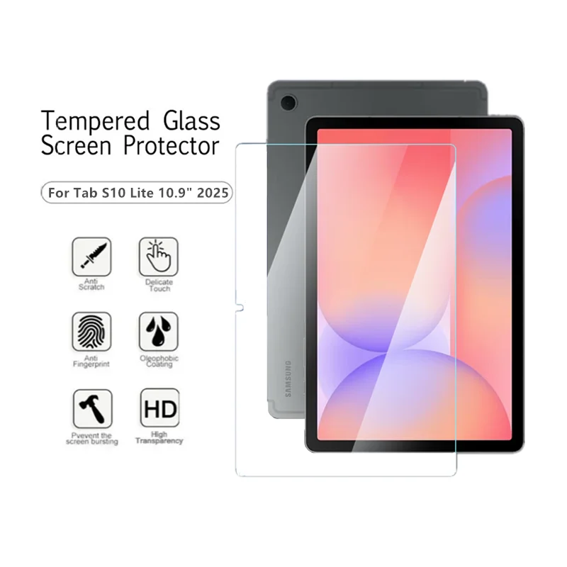 

9H Tempered Glass Film For Samsung Galaxy Tab S10 Lite 10.9 Inch 2025 HD Scratch Screen Protector SM-X400 X406B 10.9"Tablet film