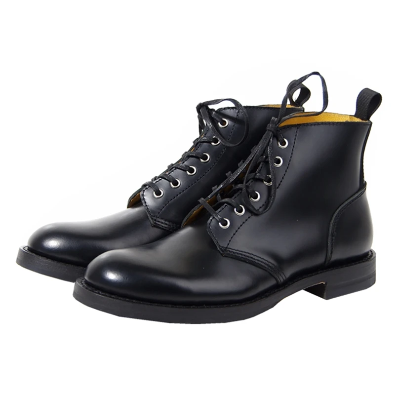 Handmade Derby Goodyear-Shoes Casual Heavyweight High Helper Men's Retro Versatile Business Men's Shoes
