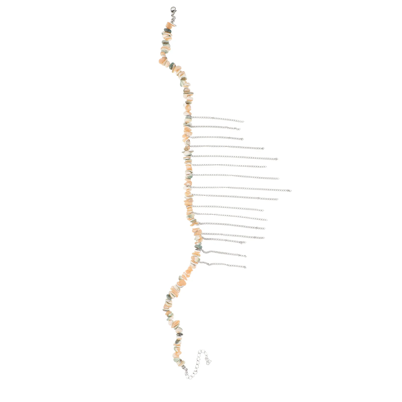 

Shell Beaded Tassel Necklace for Women Adjustable Clavicle Length Coastal Jewelry Ocean Inspired Summer Beach Accessories