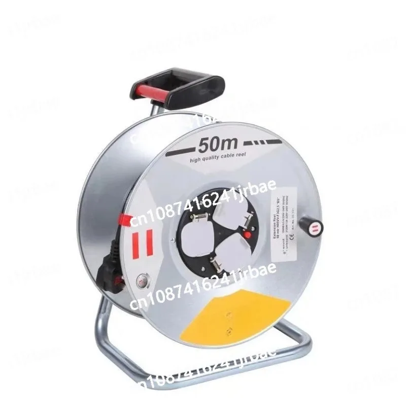 Two 25 50M Disc Wire Portable Industrial Wire Disc Mobile Household Wire Reel