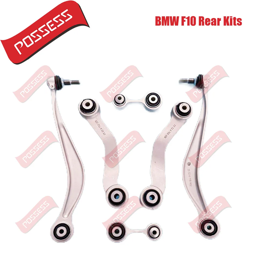 6 Pieces Rear Suspension Control Arm Kits For BMW 5 6 Series F10 F06 F12 F13 523i 528i 535i 640i 650i 530i 530d