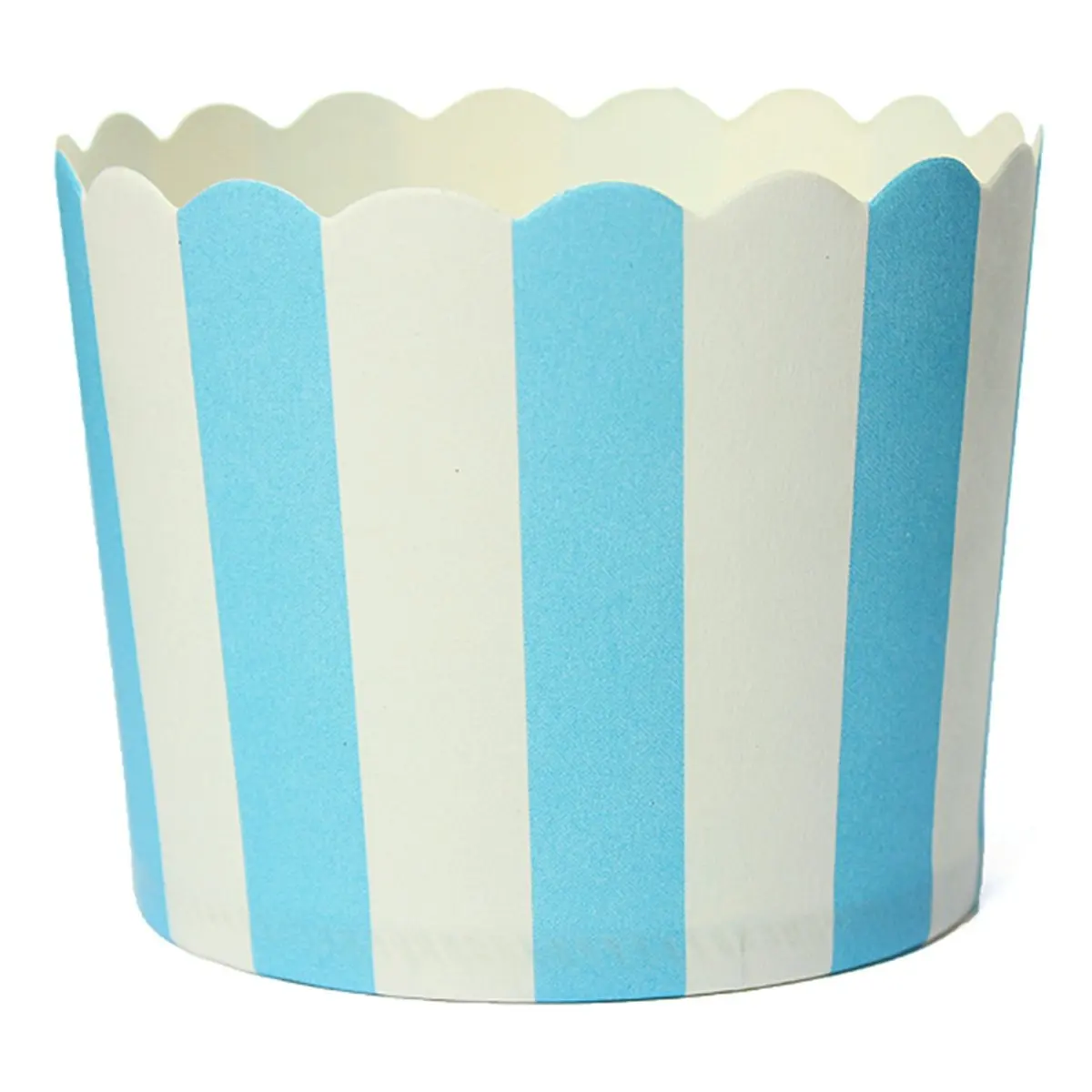 50 X Cupcake Wrapper Paper Cake Case Baking Cups Liner Muffin Dessert Baking Cup,Blue Striped HOT