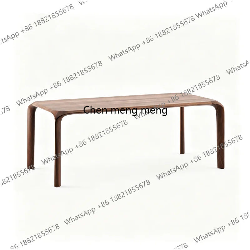 

Medieval simple style solid wood dining table rectangular home desk light luxury log table living room