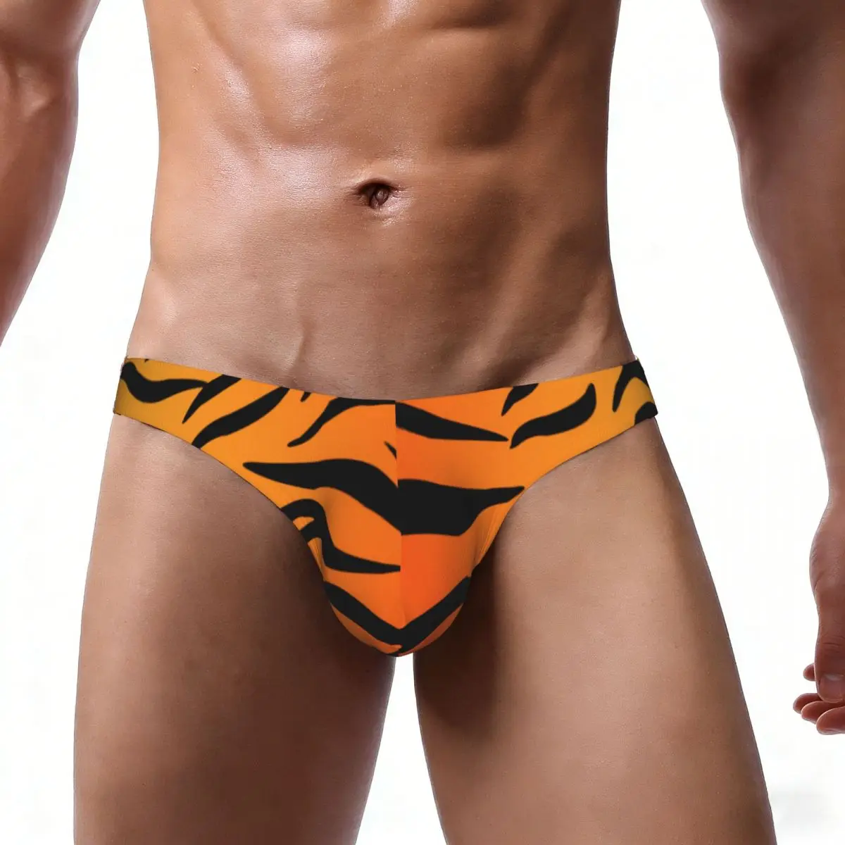 Men's Underwear Briefs Tiger Skin Pattern Sexy Underpants Male Panties Bikini Underwear Ropa Pants