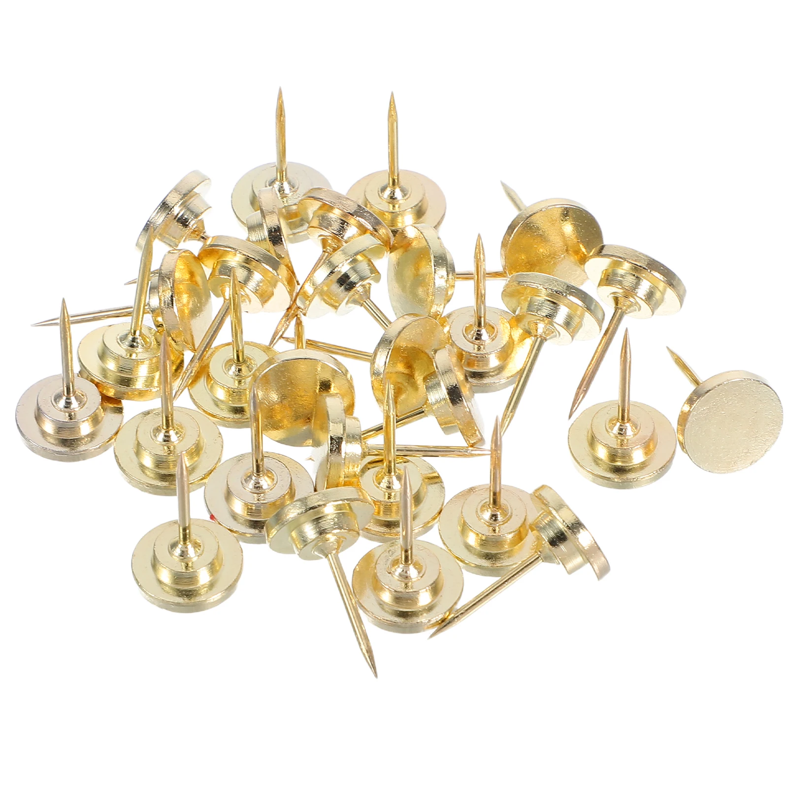 

30Pcs Sturdy Zinc Alloy Thumb Tacks Flat Head Design for Wall Photos Posters Bulletin Boards Wall Pushpin Small Tacks