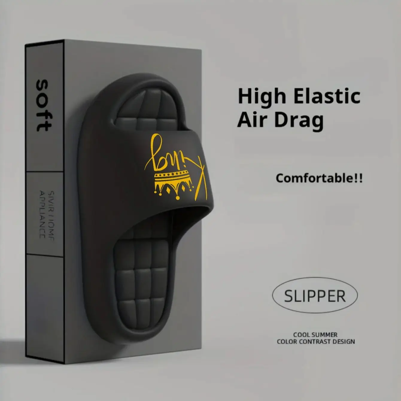New Casual Innovative Design King Unisex Eva Soft-Soled Lightweight Home Slippers High-Quality Exclusive Brand Slippers image 3